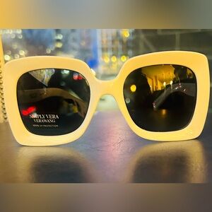 Simply Vera Vera Wang Ivory Sunglasses